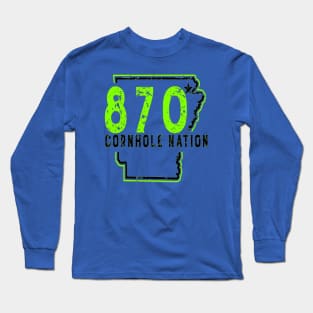 870 Lime and Black Long Sleeve T-Shirt